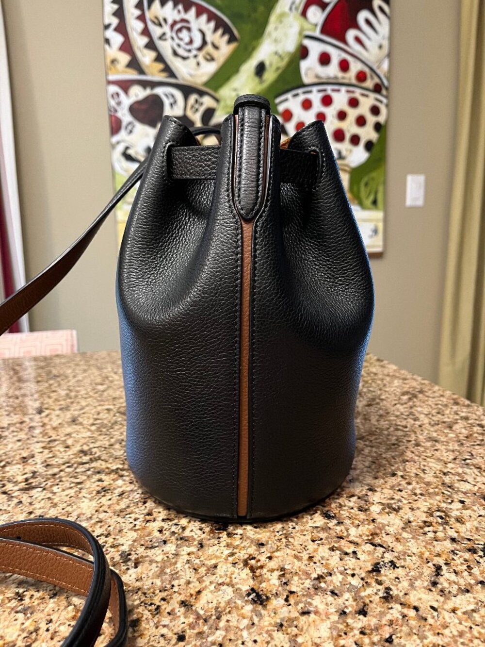 Mulberry Abbey cross-body leather bucket bag - Authentic - Picture 9 of 17